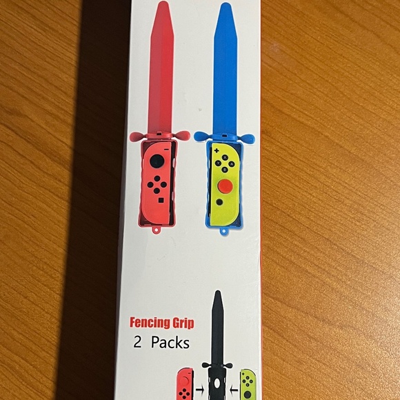 New Pair Sword Grip for Nintendo Switch Video Game Sports - Picture 1 of 5